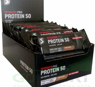 Протеин 50 Бар/Protein Bar 50 SPONSER 20шт по 70гр.