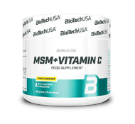 МСМ + Витамин С / MSM + Vitamin C BioTech 150 г. (Лимон)